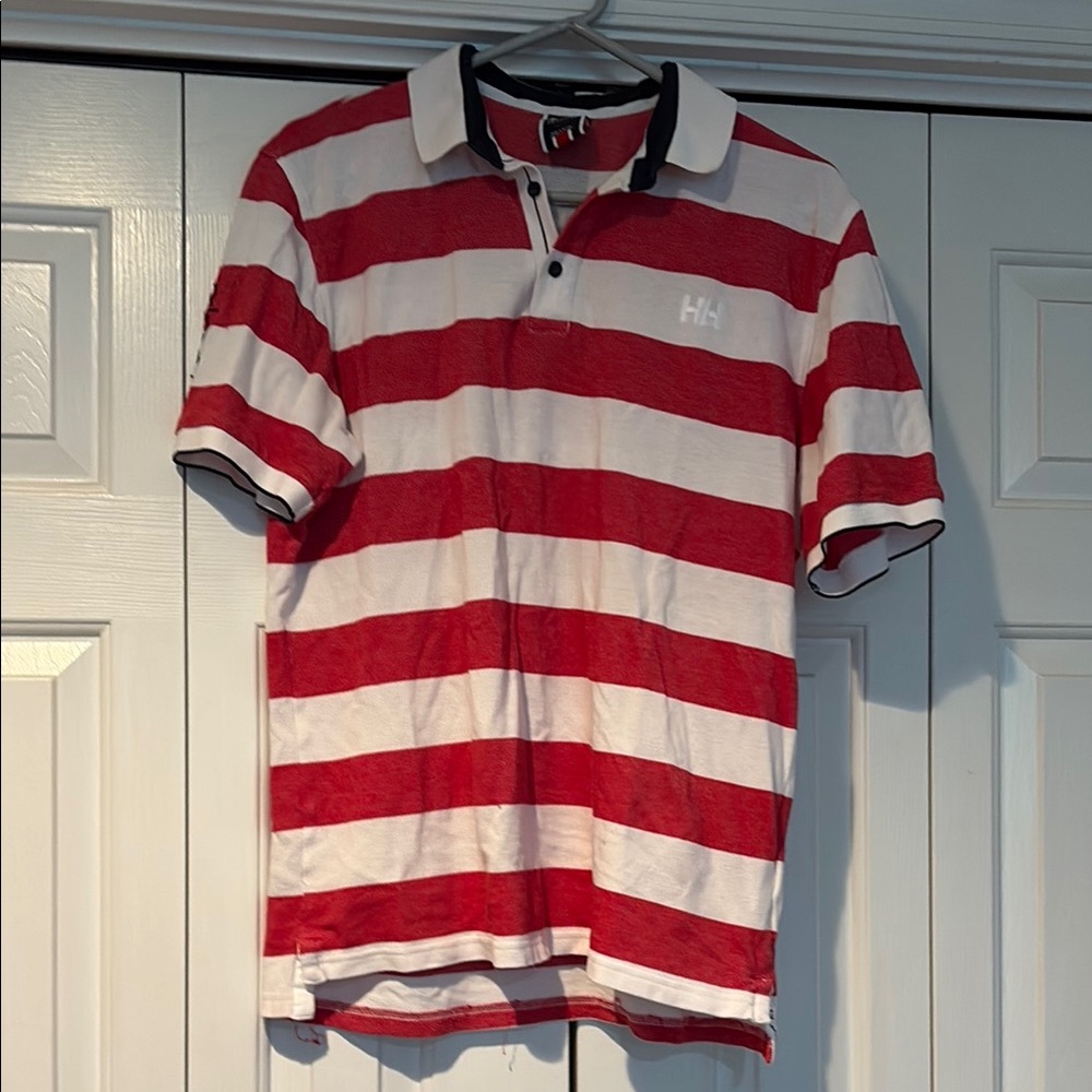 Helly Hansen Classic Red and White Polo Shirt